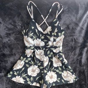 Floral Print Romper